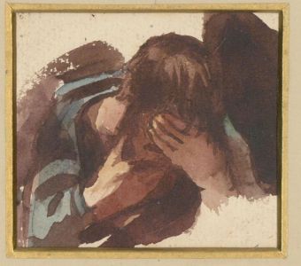 Attrib. Joseph Walter West RWS (1860-1933) - 19th Century Watercolour, A Man