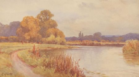 C. Waite - Late 19th Century Watercolour, Sussex Landscape
