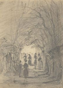 Lady Louisa Beresford (1818-1891) - Graphite Drawing, Caen Wood