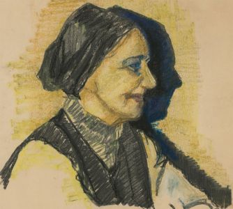 20th Century Pastel - Lady in Yellow