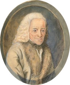 Late 19th Century Watercolour - Portrait of Voltaire