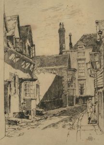 Henry Sheppard Dale (1852-1921) - 1910 Etching, Village Street