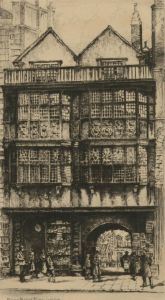  Albany E. Howarth ARE (1872-1936) - Etching, Prince Henry's Palace, London