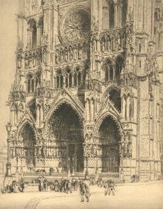 Arthur James Turrell RE (1871-1940) - 1918 Etching, Amiens Cathedral