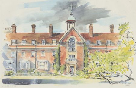 Edna Isobel Lumb (1931-1992) - Lithograph, St. Hugh's College, Oxford