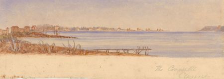 1878 Watercolour - The Croisette, Cannes