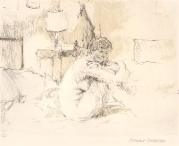 Bernard Dunstan RA RWA (1920-2017) - Lithograph, Nude in an Interior