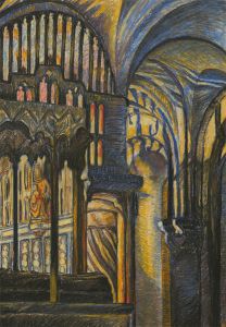 Mid 20th Century Pastel - Church Interior