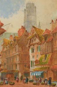 Paul Braddon (1864-1938) - Late 19th Century Watercolour, Rouen Town Scene