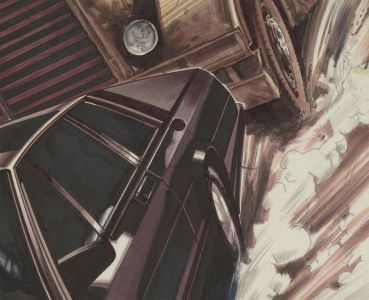 20th Century Mixed Media Illustration - Close Call