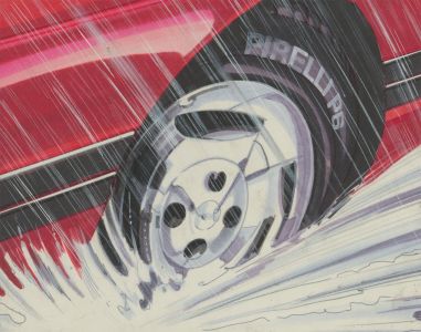 20th Century Mixed Media Illustration - Pirelli P6