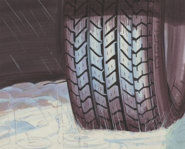 20th Century Mixed Media Illustration - Car Tyre