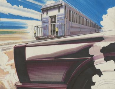 20th Century Mixed Media Illustration - The Race