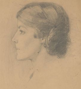 Attrib. Margaret Dovaston (1884-1954) - Early 20th Century Graphite, Head Study