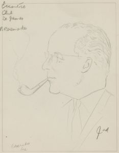 Jad Davies (1909-1998) - Mid 20th Century Graphite Drawing, B. Raemeker