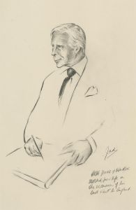 Jad Davies (1909-1998) - Mid 20th Century Graphite Drawing, HRH Duke of Windsor