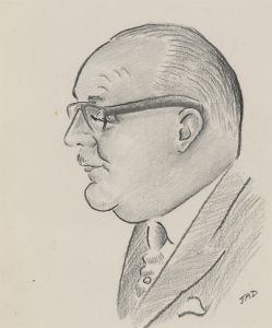 Jad Davies (1909-1988) - A Pair of Graphite Drawings, Two Head Studies