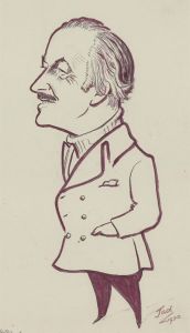 Jad Davies (1909-1988) - Three 20th Century Pen Drawings, David Niven & Others