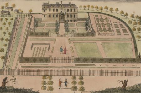 C. L. Tyler - 1826 Lithograph, The South Prospect of Bushey Hall