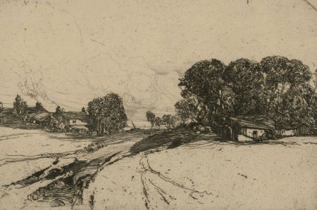 Oliver Hall RA (1869-1957) - Early 20th Century Etching, A Yorkshire Road