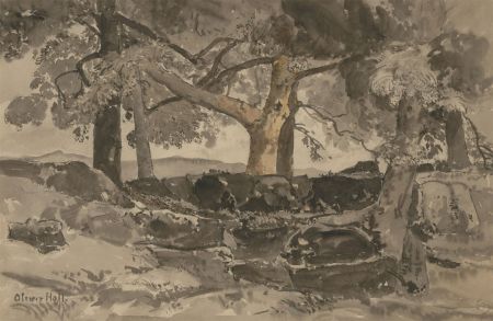 Oliver Hall RA (1869-1957) - Early 20th Century Watercolour, English Landscape