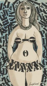 Sydney d'Horne Shepherd (1909-1993) - Pen & Ink Drawing, Female Nude