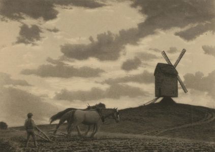 Joseph Kirkpatrick (1872-1936) - Early 20th Century Aquatint, The Plough