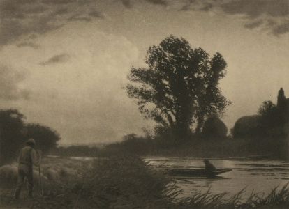 Joseph Kirkpatrick (1872-1936) - Early 20th Century Aquatint, Shepherd and Flock