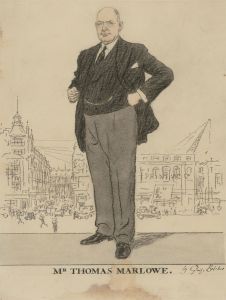 George Belcher RA (1875-1947) - Early 20th Century Charcoal, Mr. Thomas Marlowe
