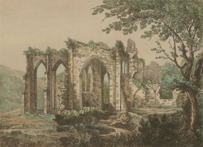 William Frederick Wells (1762-1836) - 1810 Etching, Furness Abbey, Lancashire