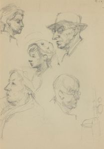 Attrib. Helen M. Grunwald ARCA (1925-1988) - Three Graphite Drawings, Orchestral