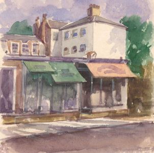 Clifford H. Thompson (1926-2017) - 2007 Watercolour, High Street Scene