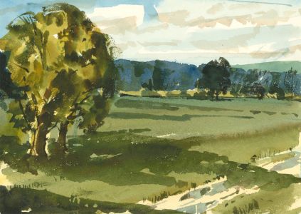 Clifford H. Thompson (1926-2017) - Contemporary Watercolour, Pastoral Landscape