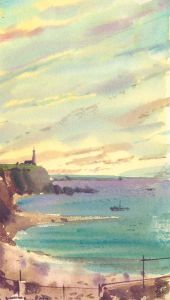 Clifford H. Thompson (1926-2017) - Contemporary Watercolour, Lighthouse