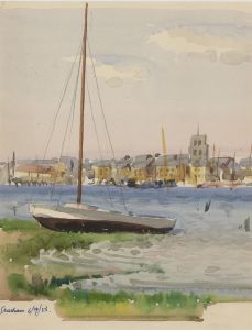 Clifford H. Thompson (1926-2017) - 1953 Watercolour, Sailing Boat, Shorham