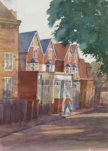 Clifford H. Thompson (1926-2017) - 20th Century Watercolour, Suberban Street