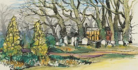 Clifford H. Thompson (1926-2017) - 1992 Coloured Pencil, Landscape Studies