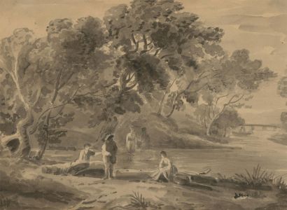 Late 19th Century Watercolour - Rural Leisure Scene