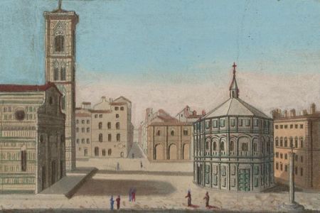 Late 19th Century Aquatint - Florence Baptistery
