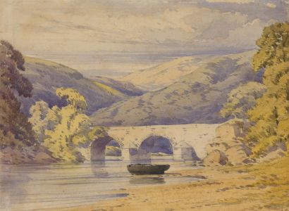 John Callow (1822-1878) - Mid 19th Century Watercolour, Highland Scene