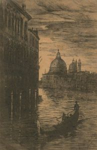 A Pair of Early 20th Century Etchings - Venice Street Scenes