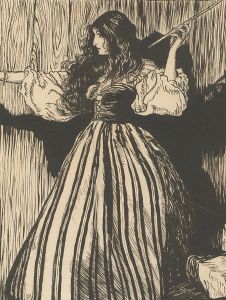 Early 20th Century Pen and Ink Drawing - Study of a Young Lady 