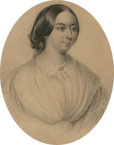 Attrib. George Richmond (1809-1896) - Mid 19th Century Graphite, Female Portrait