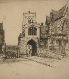 Reginald Green (1884-1971) - Early 20th Century Etching, Leicester Hospital