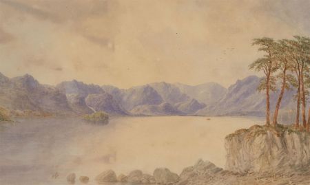 William Taylor Longmire (1841-1914) - 1872 Watercolour, Derwentwater