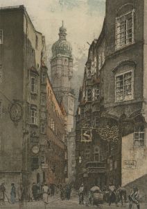 Josef Eidenberger (1899-1991) - Signed Early 20th Century Etching, Innsbruck