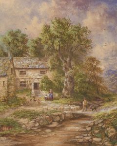 John Joseph Hughes (1820-1909) - 1866 Watercolour, Coming Home