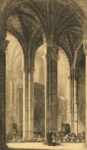 Arthur James Turrell (1871-1940) - Early 20th Century Etching, Siena Cathedral