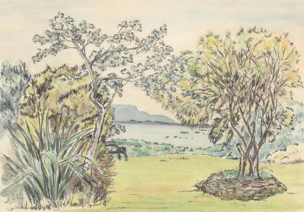 A.M. Johnson - Two Mid 20th Century Watercolour & Coloured Pencil Drawings