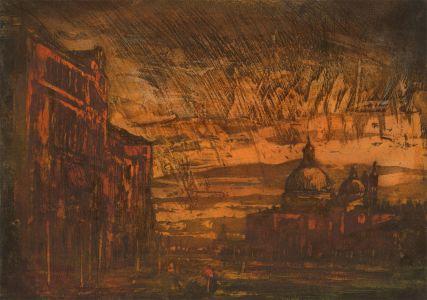 Ronald Olley (b.1923) - Signed c. 2000 Etching, Grand Canal, Venice